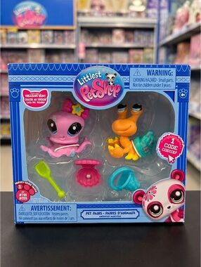 Littlest Pet Shop Treasure Hunt Octopus & Crab Figure Set NIP